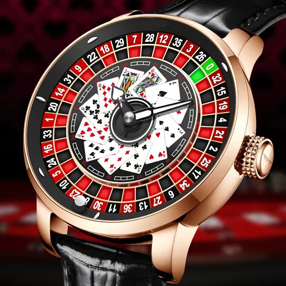 Orologio Roulette Casino Serie Orologio da Uomo Movimento Meccanico