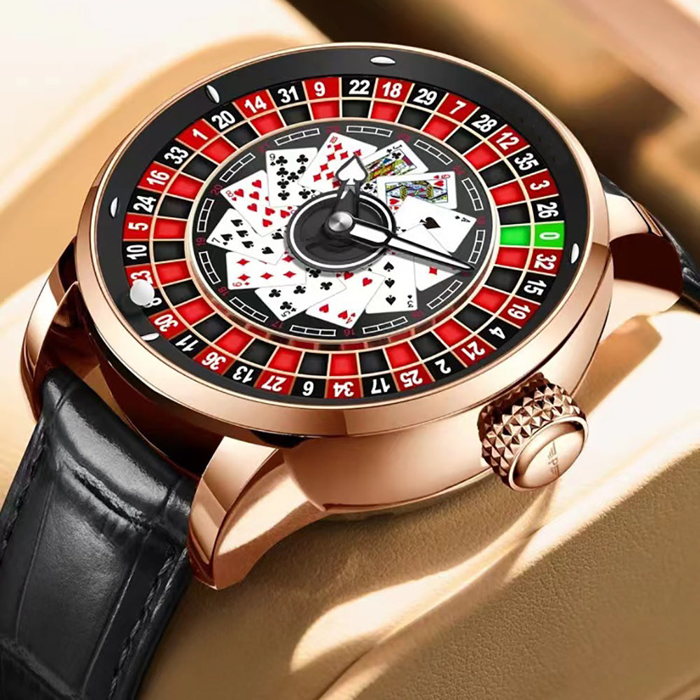 Orologio Roulette Casino Serie Orologio da Uomo Movimento Meccanico