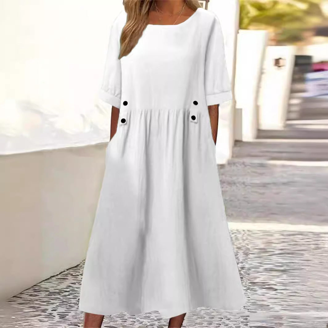 Fenna Cotton-Linen Dress 