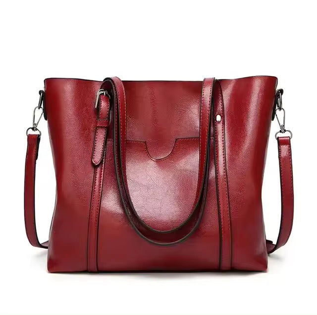 Wilhelmina™|Leather Shopping Bag