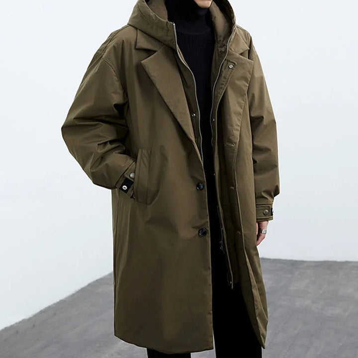 Demano™ - Waterproof Long Coat | Warm and Protective for Winter