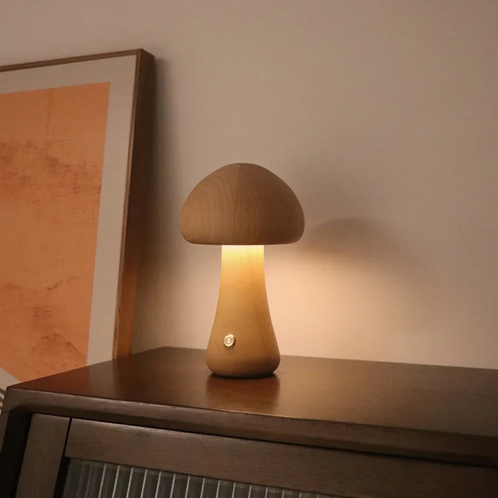 Lampade a Fungo in Legno