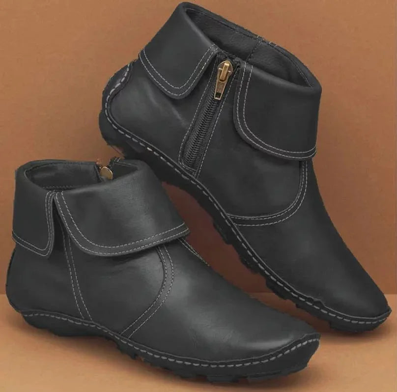 Demano™ Ankle Boots – Premium Leather, Warmth &amp; Waterproof Protection