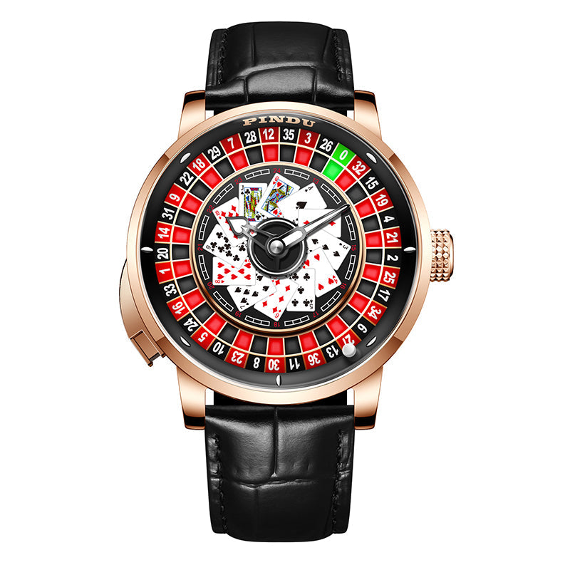 Orologio Roulette Casino Serie Orologio da Uomo Movimento Meccanico