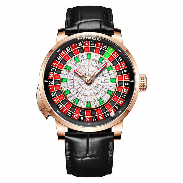 Orologio Roulette Casino Serie Orologio da Uomo Movimento Meccanico