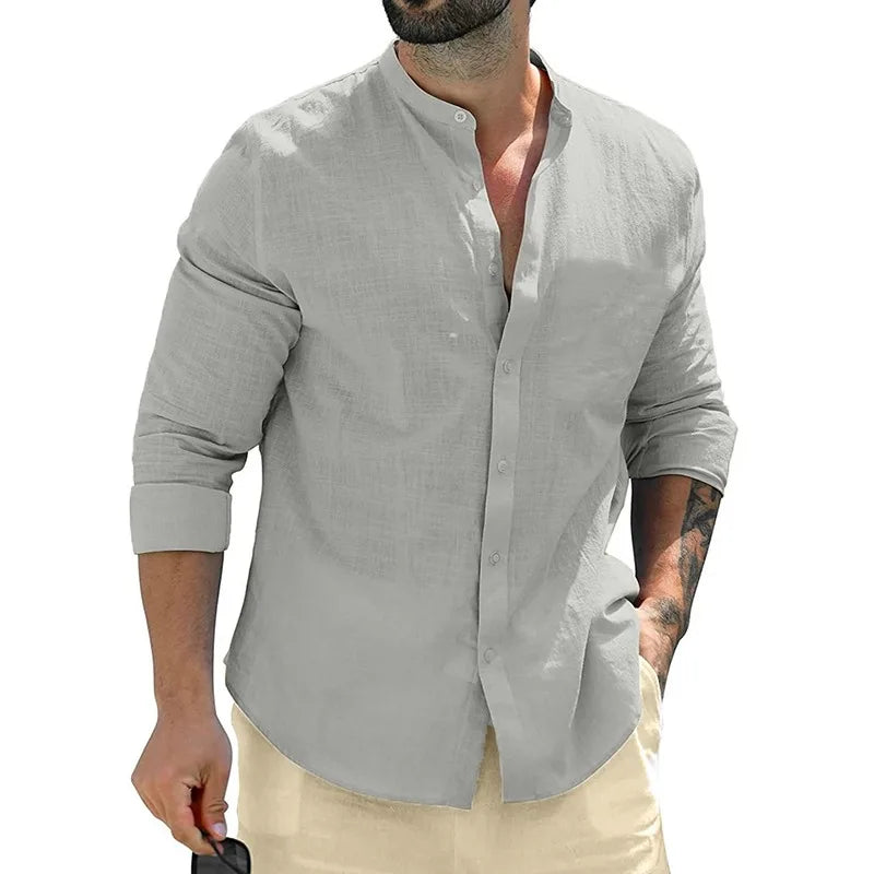 Mike™ | Camicia in Lino da Uomo