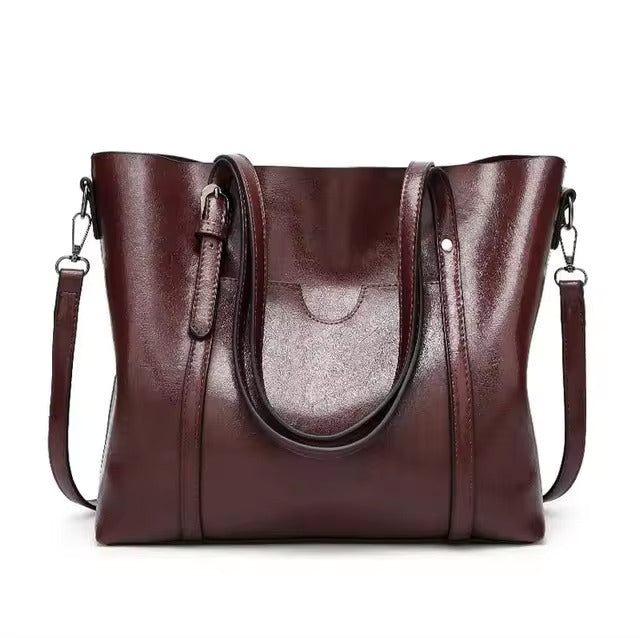 Wilhelmina™|Leather Shopping Bag