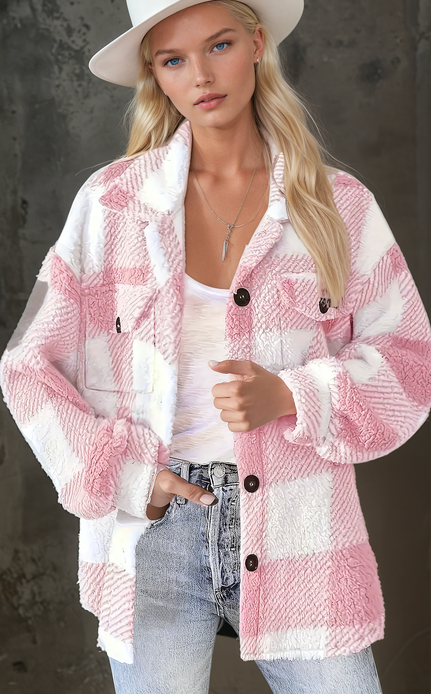 Karoline jacket with checked pattern