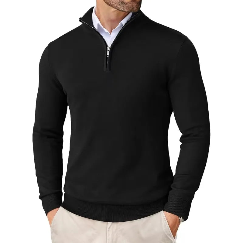 Aron™ | Maglione da uomo con zip e collo alto