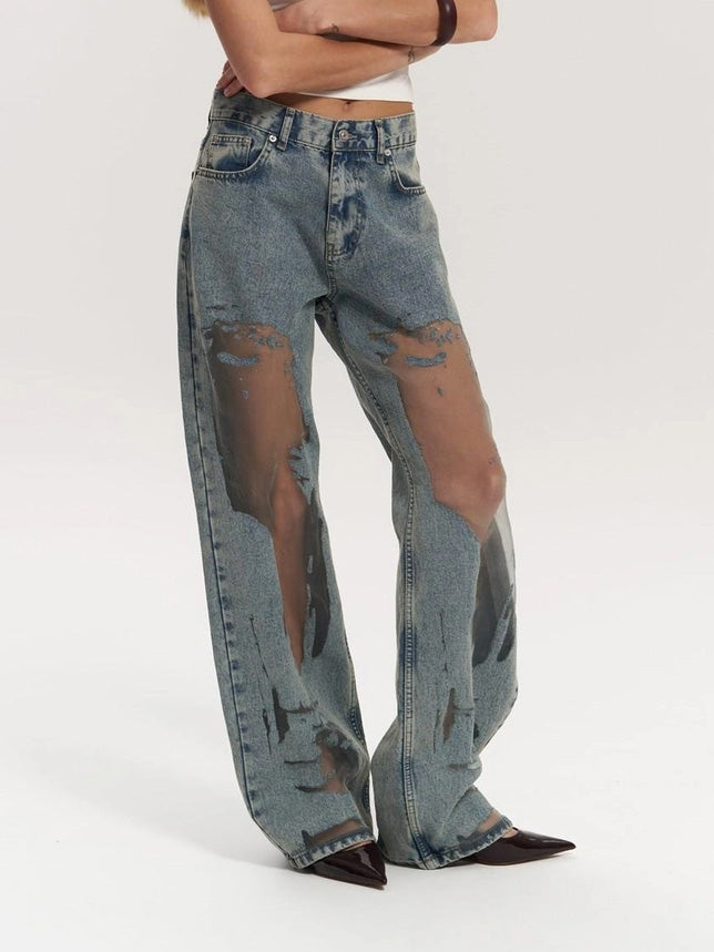 Jeans Trasparenti Blu Trixie