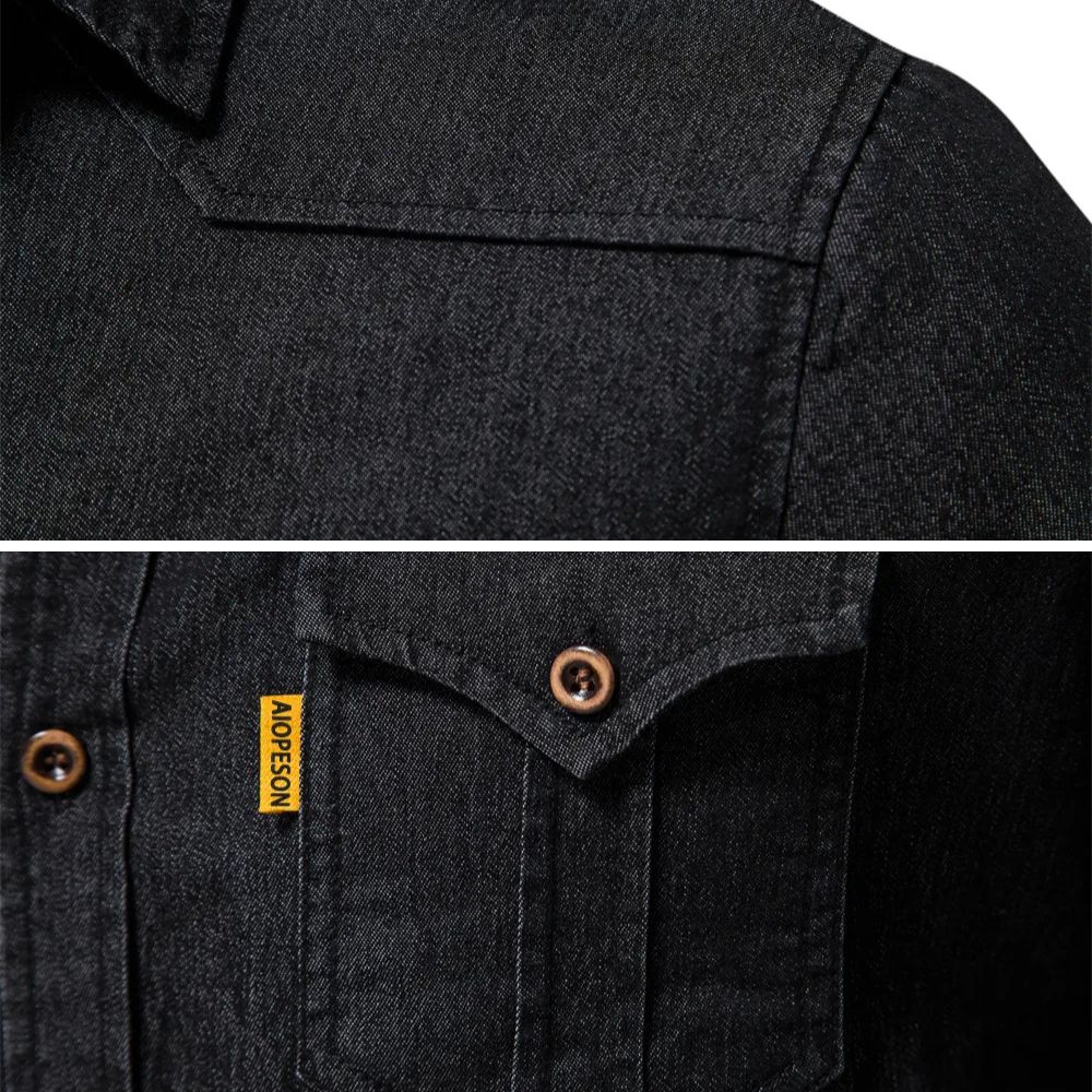 Demano™ | Men's Slim Fit Casual Denim Cotton Long Sleeve Shirt