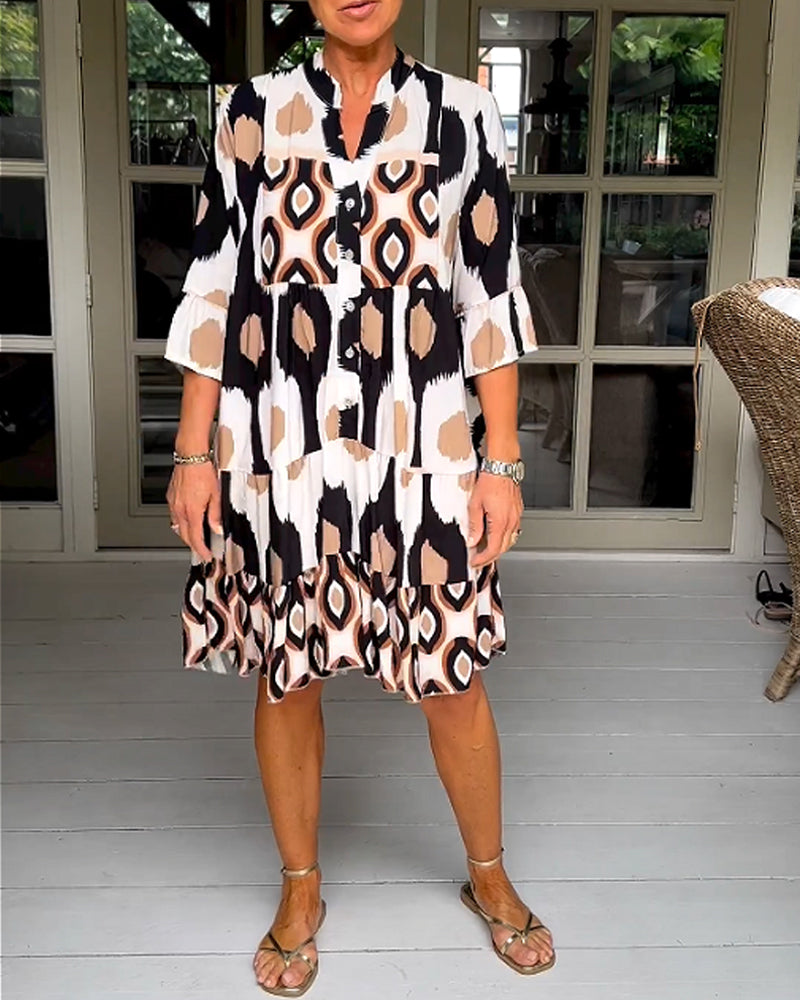 TINA - STYLISH PRINT DRESS