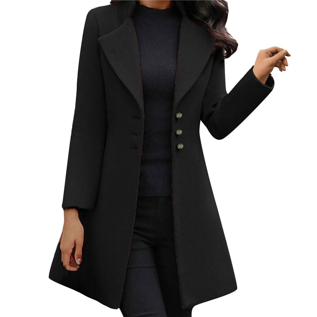 Carina - long sleeve wool coat