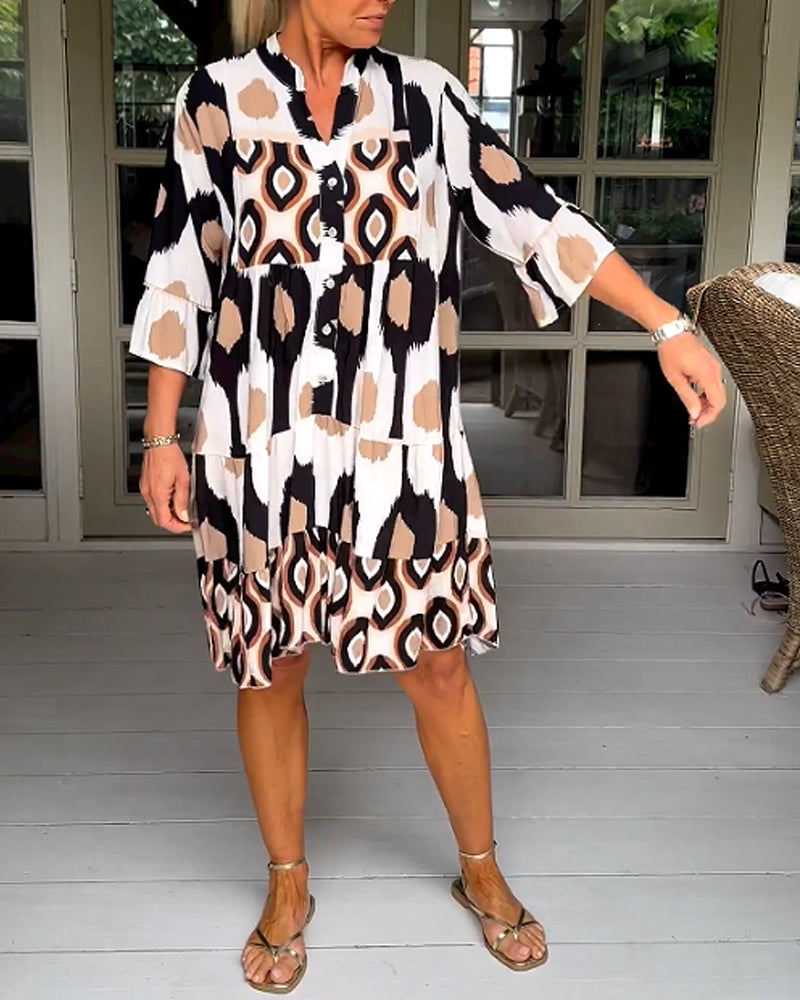 TINA - STYLISH PRINT DRESS