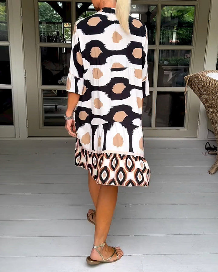 TINA - STYLISH PRINT DRESS