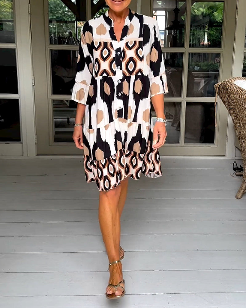 TINA - STYLISH PRINT DRESS