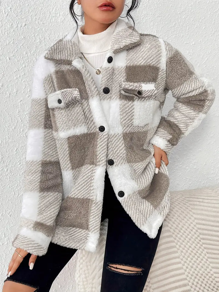 Karoline jacket with checked pattern