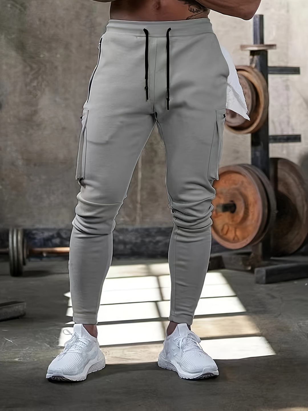 Joggers Sportivi da Uomo con Tasche Multiple