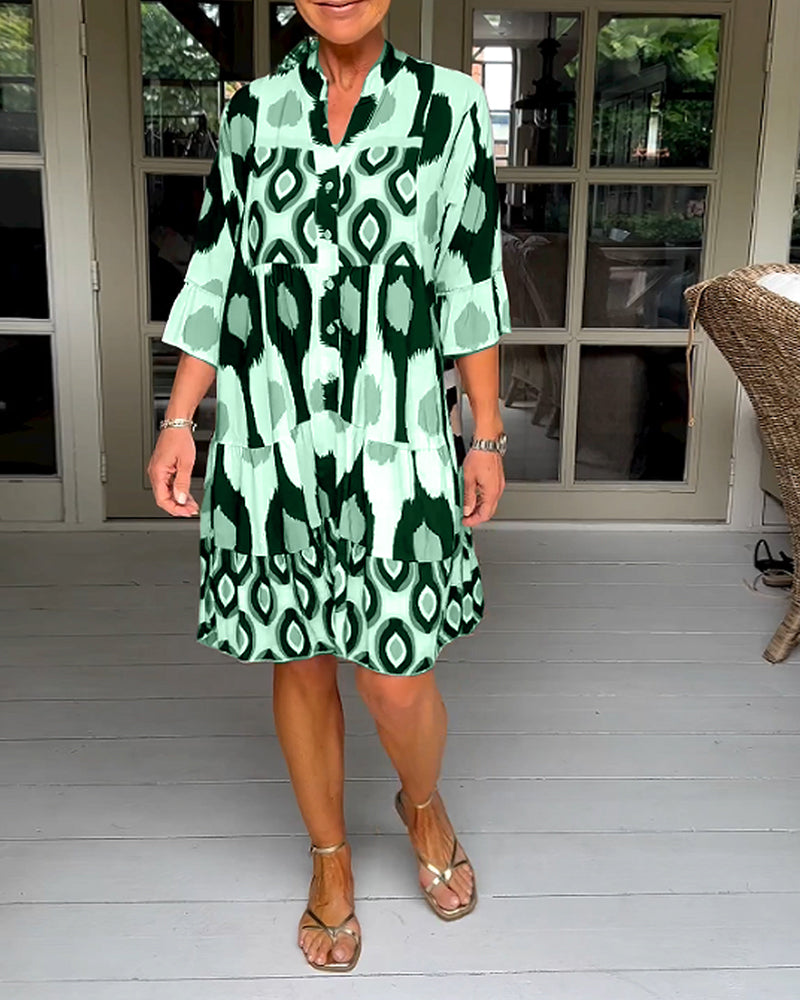 TINA - STYLISH PRINT DRESS