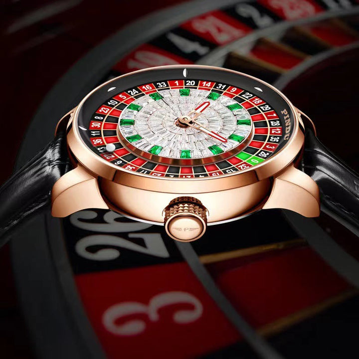 Orologio Roulette Casino Serie Orologio da Uomo Movimento Meccanico