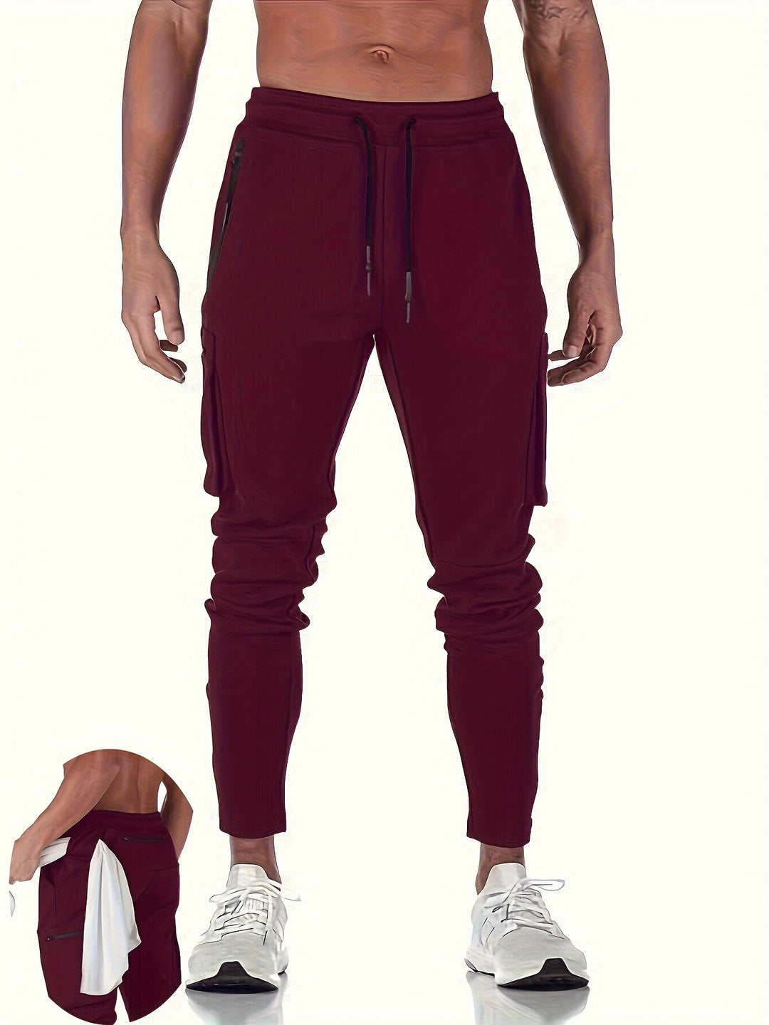 Joggers Sportivi da Uomo con Tasche Multiple