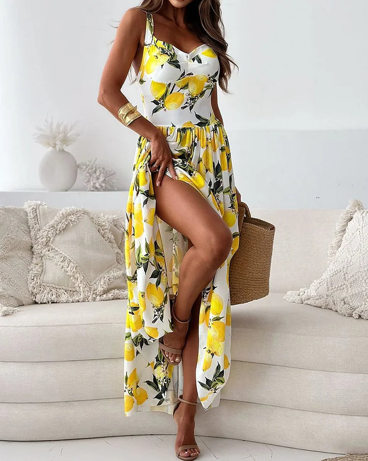 Lemon Print Dress