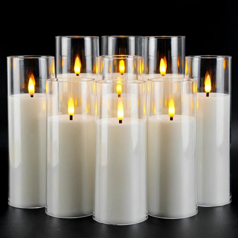 Set di Candele Senza Fiamma 9pz