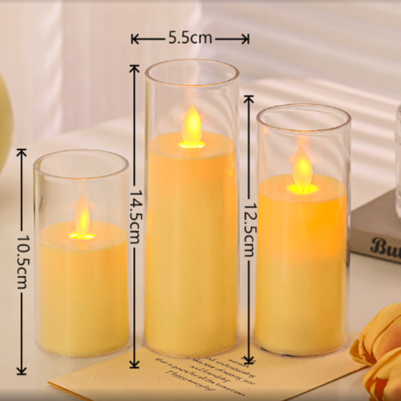 Set di Candele Senza Fiamma 9pz