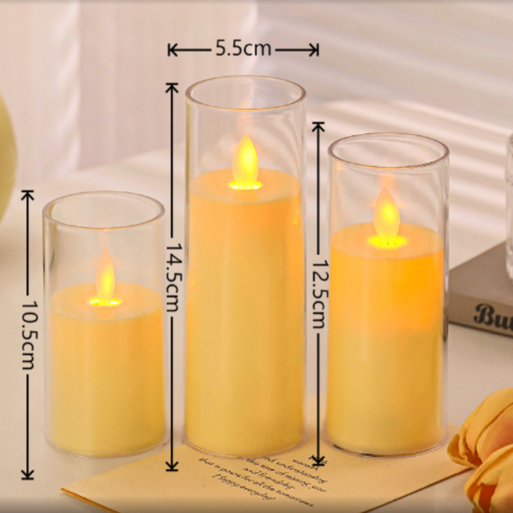 Set di Candele Senza Fiamma 9pz