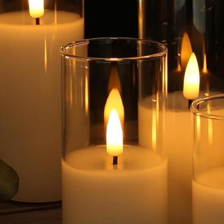 Set di Candele Senza Fiamma 9pz