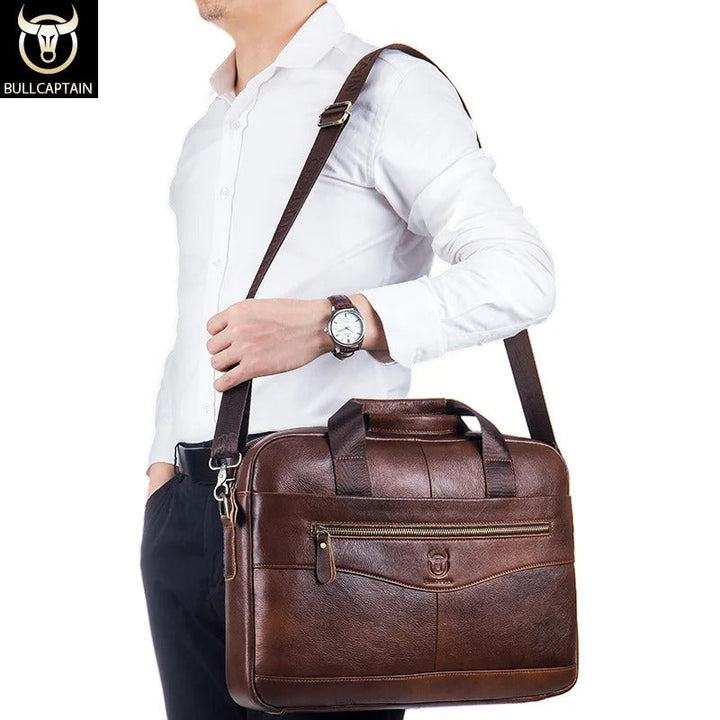 CAPTAIN | Leather work shoulder bag