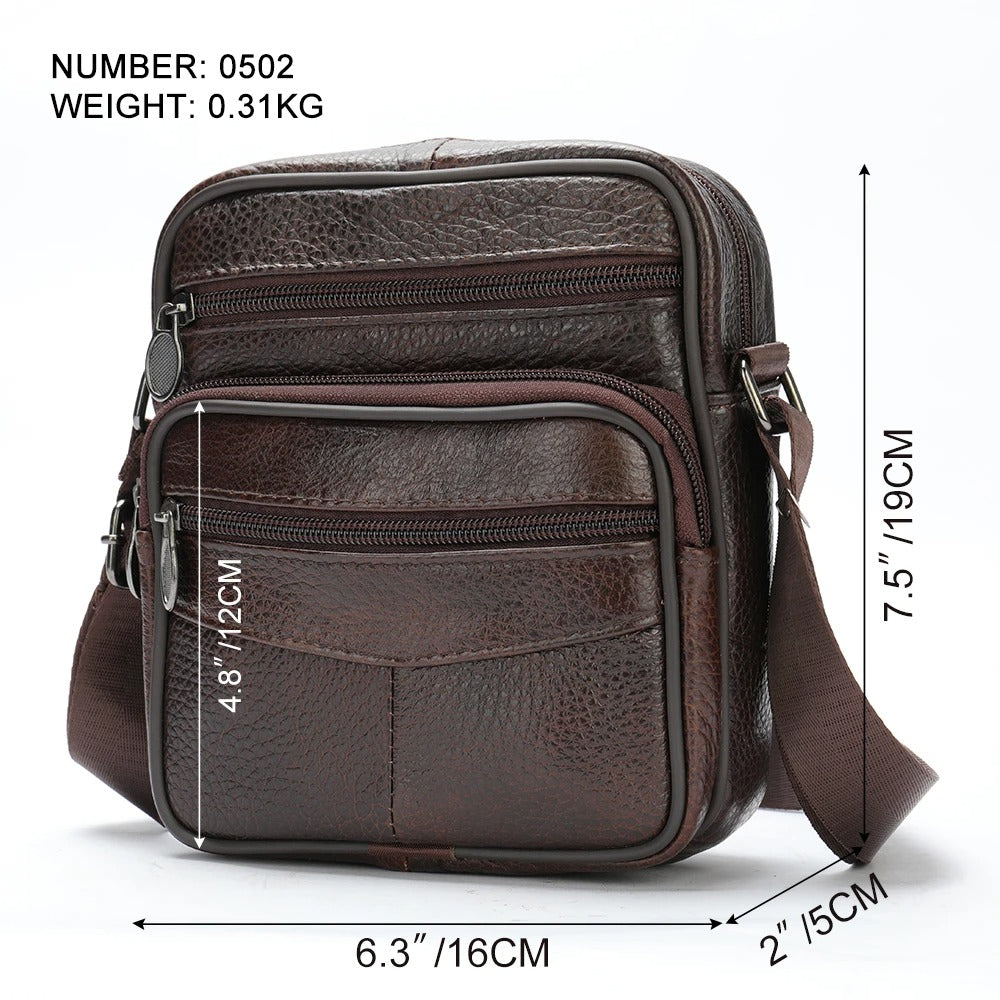 FRANCO | comfortable men's leather shoulder bag