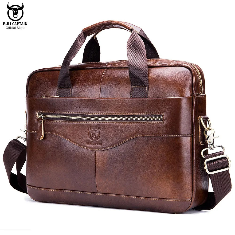 CAPTAIN | Leather work shoulder bag