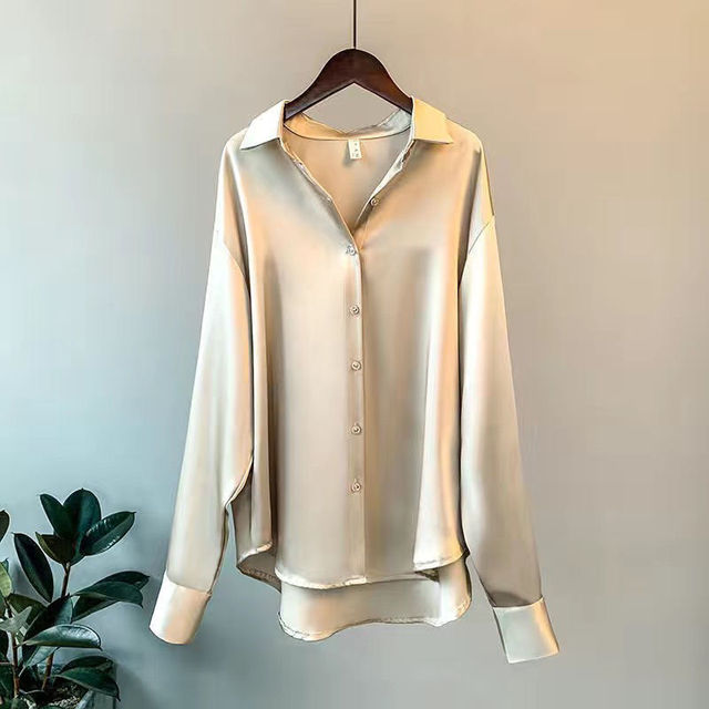 Demano™ Women's Satin Shirt - Timeless Elegance, Luxury and Comfort