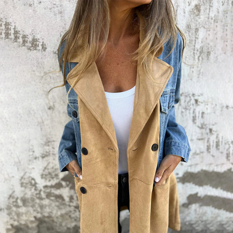 DenimCharm™ | Trench Coat di Lunghezza Media